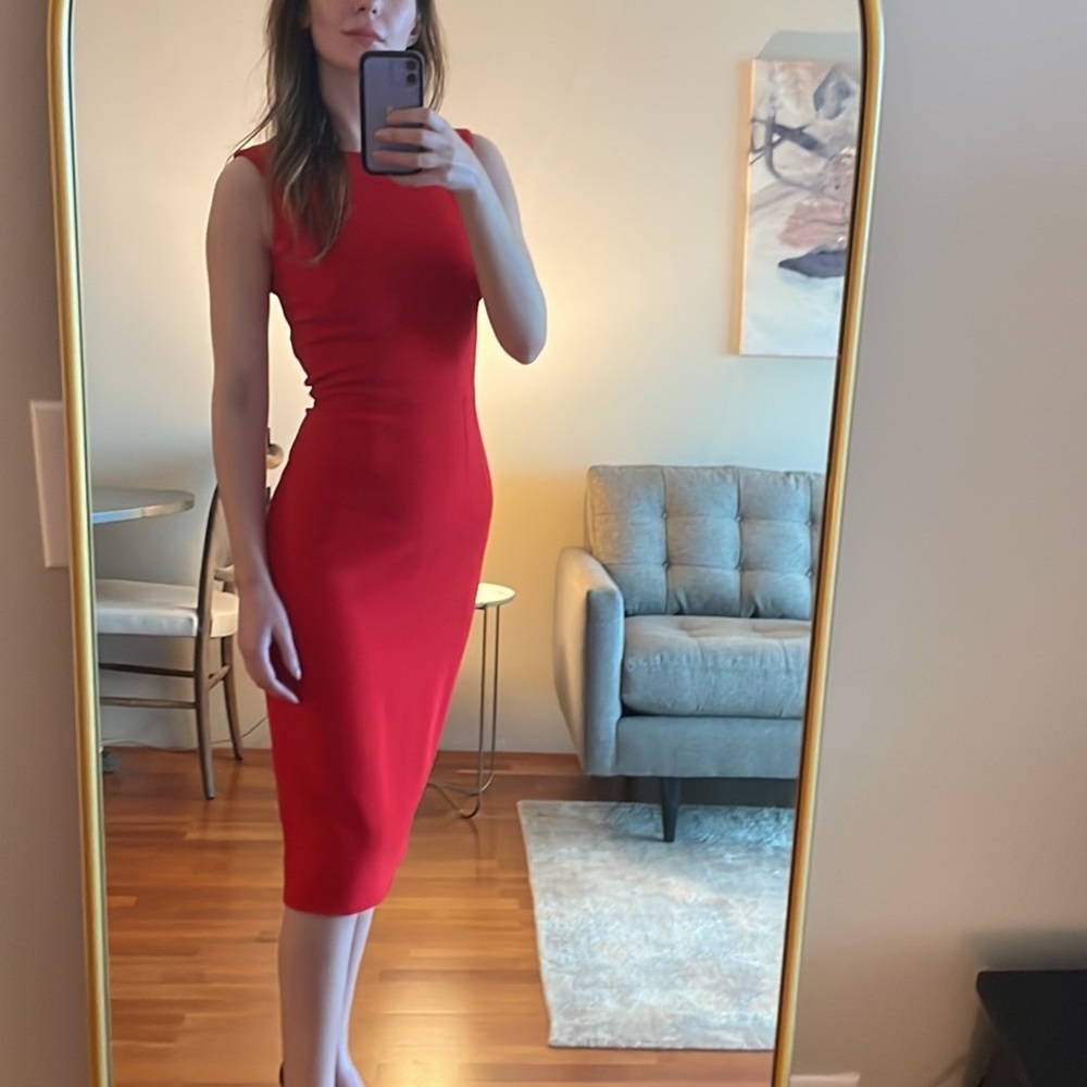 Dolce & Gabbana Red Sleeveless Sheath Dress - Picture 2 of 12